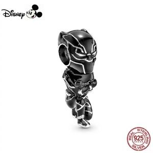 New Sterling Silver 925 Black Panther bracelet charm